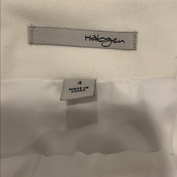 Nordstrom Halogen skirt in white cotton size 4. - Picture 7 of 7